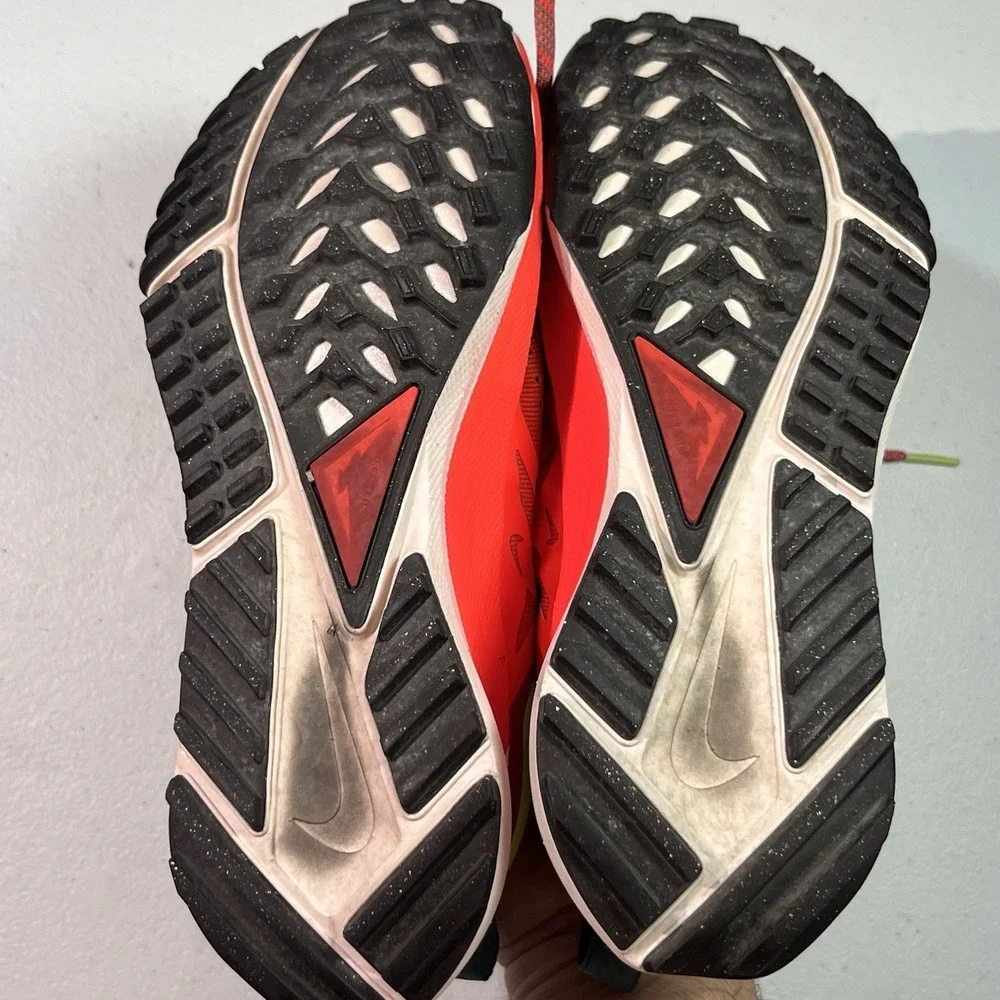 Nike Womens React Pegasus Trail 4 DJ6159-801 Orange Running Shoes Sneakers Sz 7‎